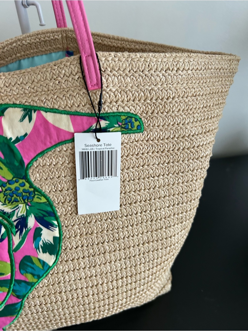 Vera Bradley Flamingo Beach Tote Large Travel Bag - Picture 3 of 14